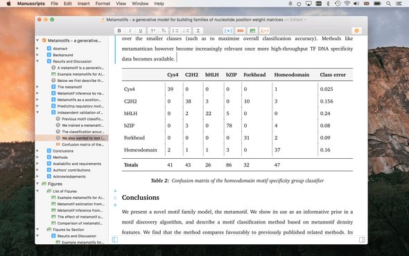 Manuscripts 1.0 for Mac